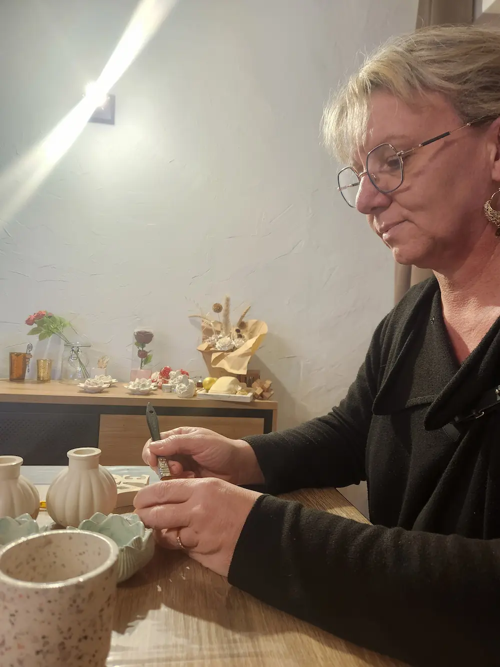 Réalisation artisanale du créateur